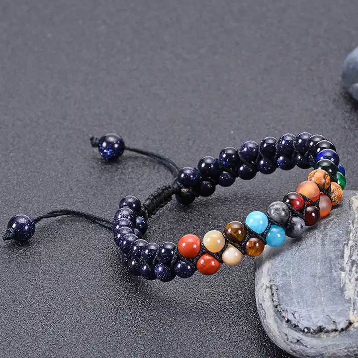 Pulsera de Sistema Solar y 7 Chakras