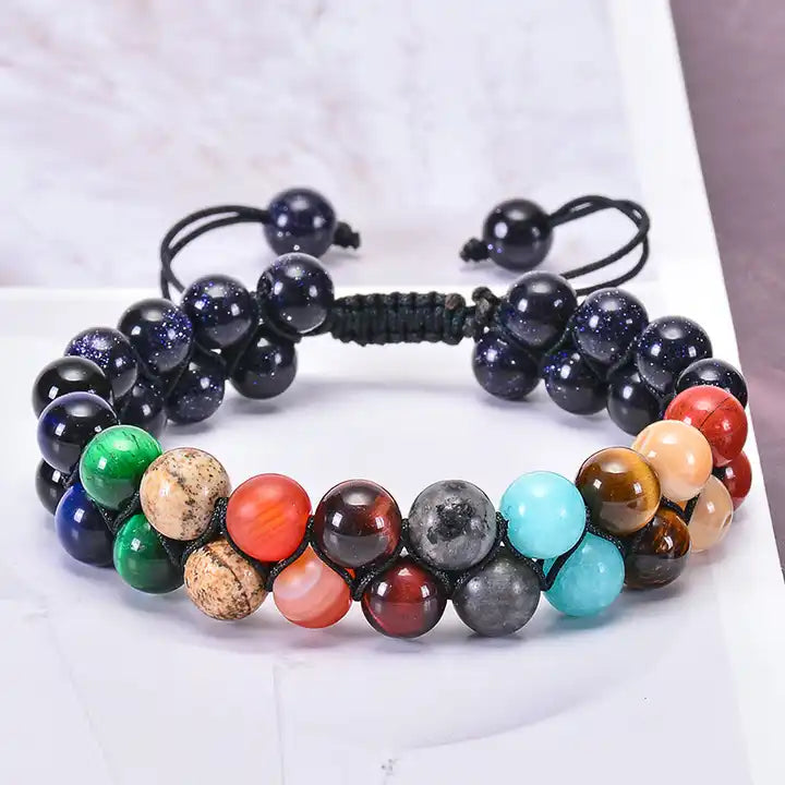 Pulsera de Sistema Solar y 7 Chakras