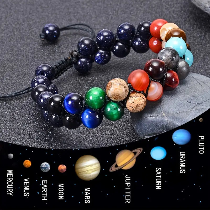 Pulsera de Sistema Solar y 7 Chakras